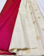 Majestic Beige Soft Silk Saree With Enamoring Blouse Piece