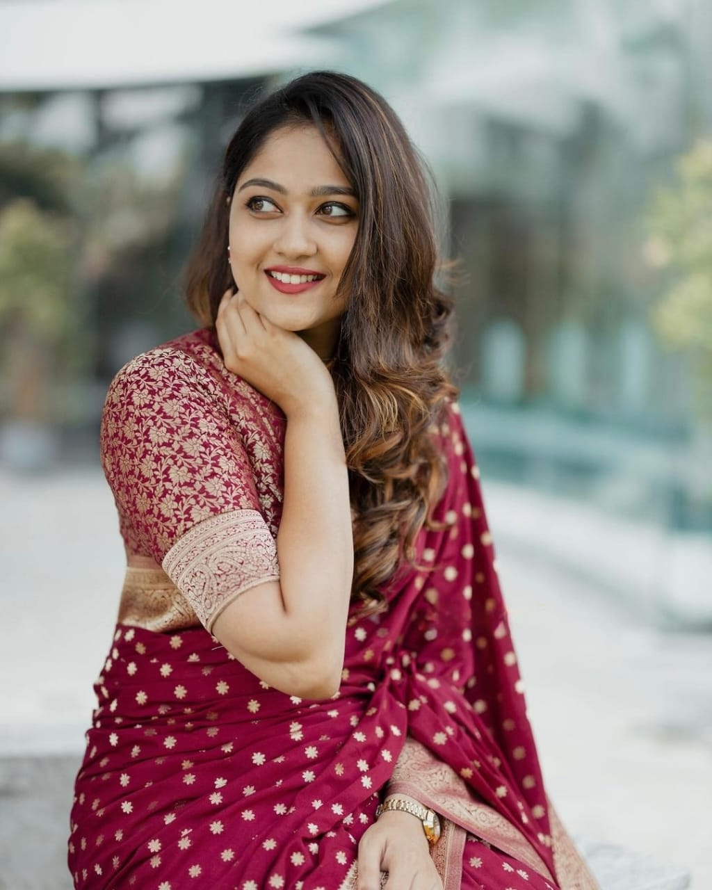 Seraphic Maroon Soft Silk Saree With Nemesis Blouse Piece