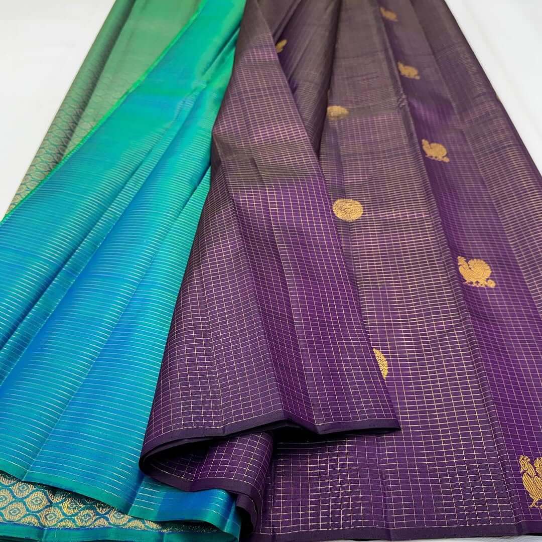 Engaging Purple Soft Silk Saree With Propinquity Blouse Piece