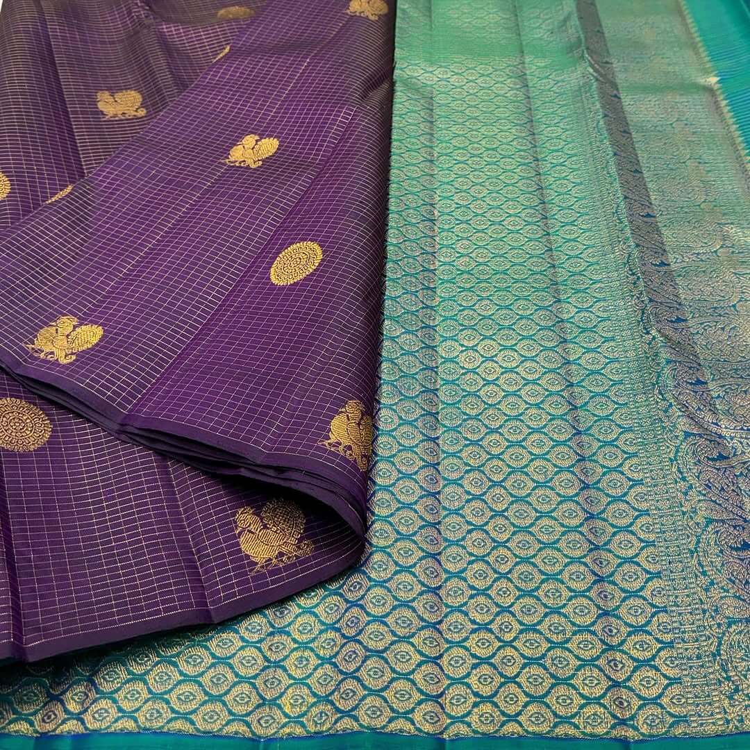 Engaging Purple Soft Silk Saree With Propinquity Blouse Piece