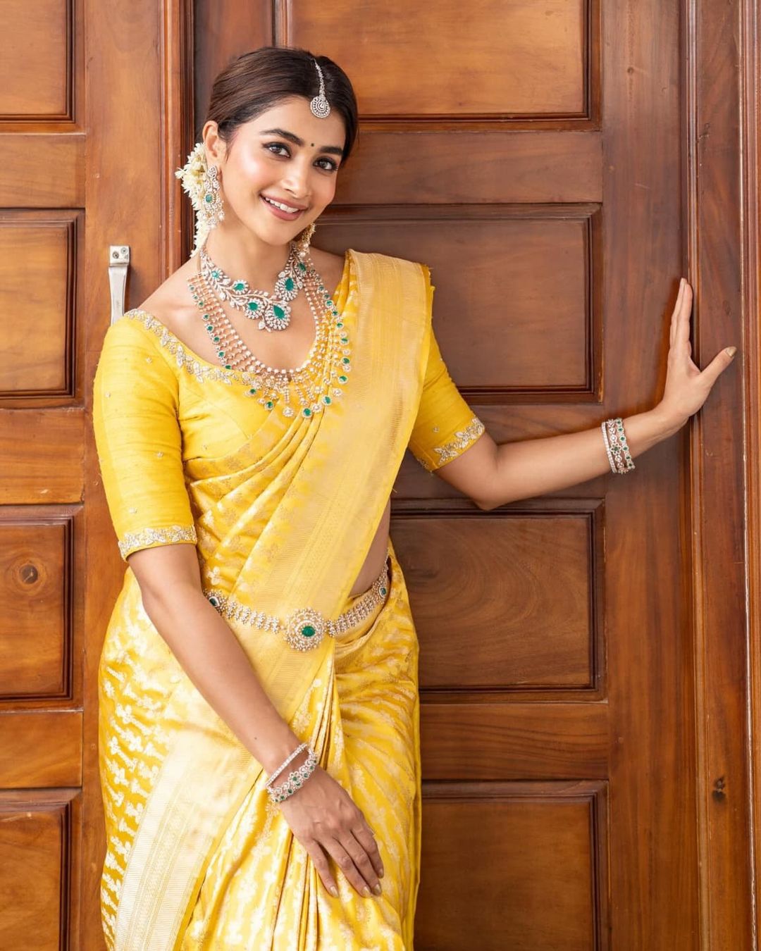 Stunning Yellow Soft Silk Saree With Captivating Blouse Piece