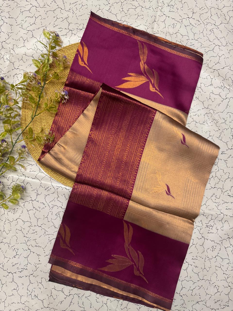 Exuberant Beige Soft Banarasi Silk Saree With Beguiling Blouse Piece