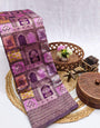 Gorgeous Lavender Soft Silk Saree With Elegant Blouse Piece
