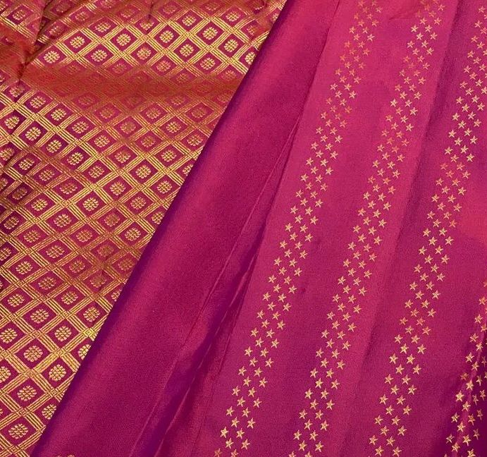 Tempting Dark Pink Soft Banarasi Silk Saree With Ephemeral Blouse Piece
