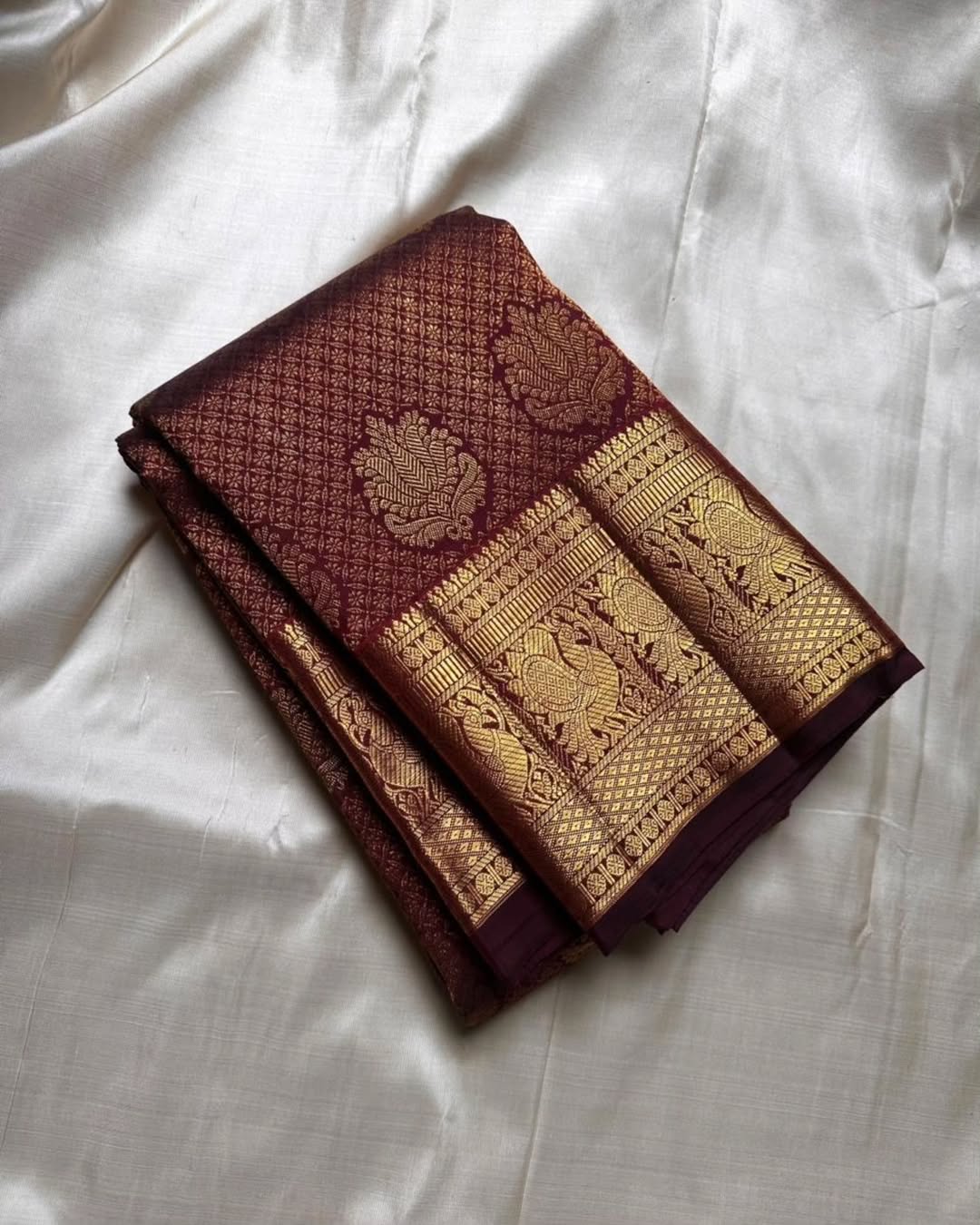 Allure Wine Soft Banarasi Silk Saree With Sonorous Blouse Piece