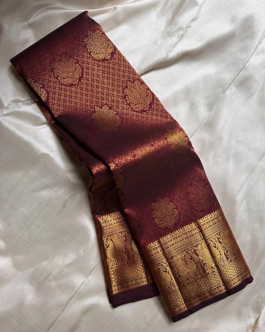 Allure Wine Soft Banarasi Silk Saree With Sonorous Blouse Piece