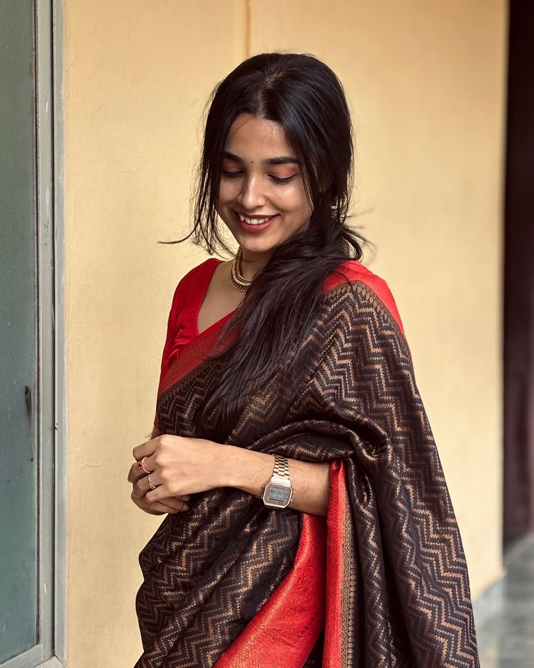 Evocative Black Soft Silk Saree With Cynosure Blouse Piece