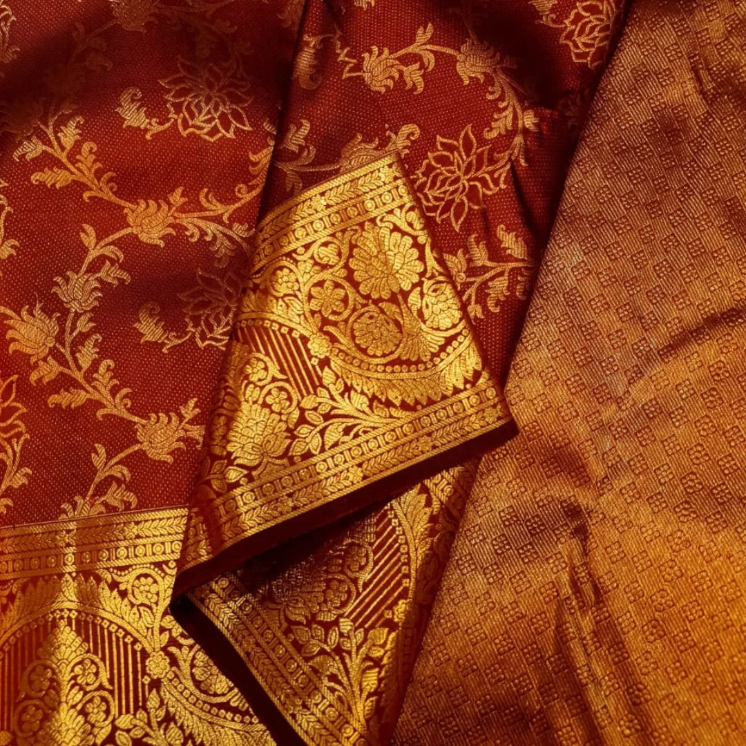 Effulgent Wine Soft Banarasi Silk Saree With Eclat Blouse Piece