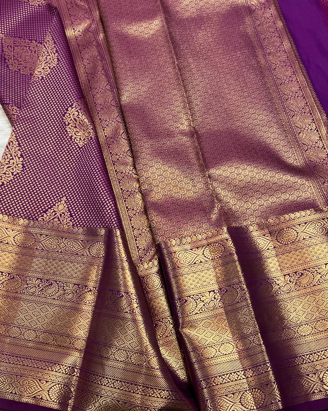 Posh Purple Soft Banarasi Silk Saree With Scrumptious Blouse Piece