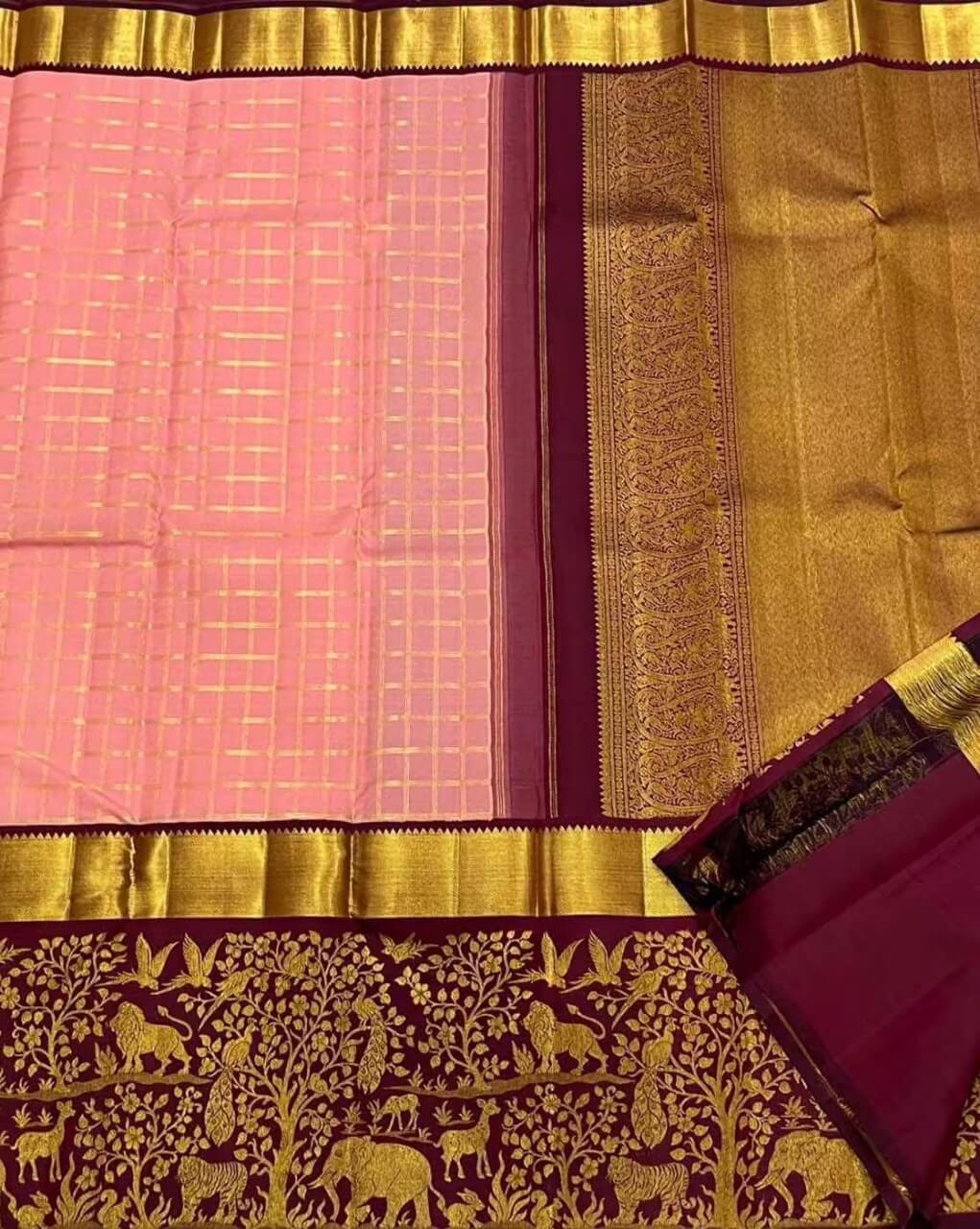 Felicitous Pink Soft Silk Saree With Winsome Blouse Piece