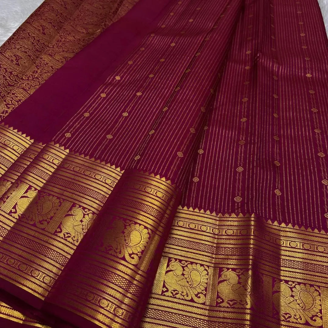 Unique Dark Pink Soft Banarasi Silk Saree With Blissful Blouse Piece