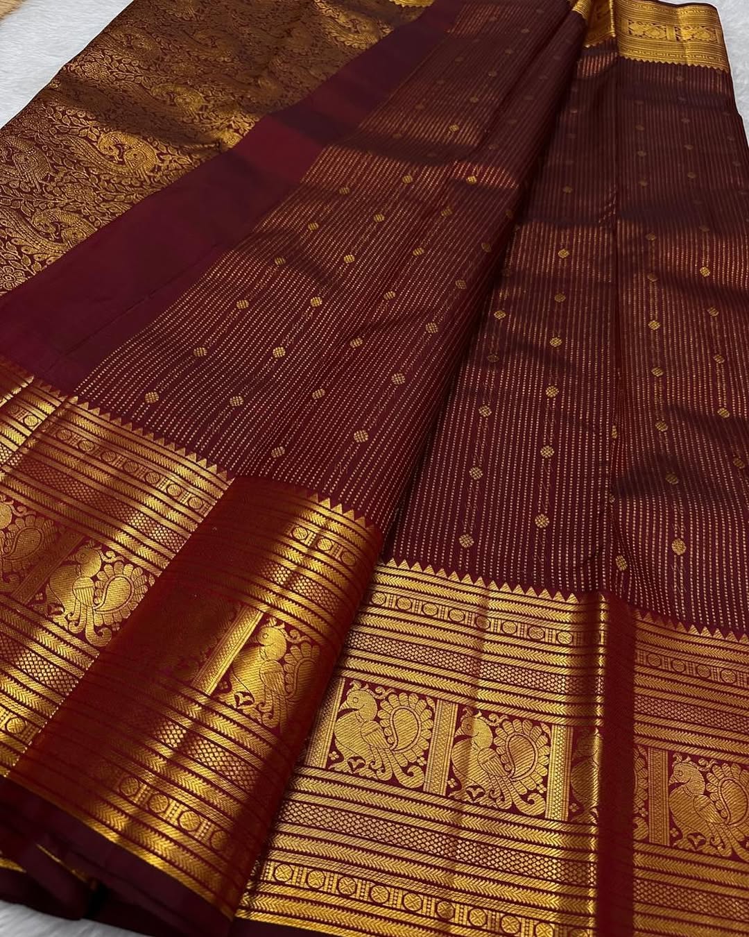 Traditional Maroon Soft Banarasi Silk Saree With Desultory Blouse Piece
