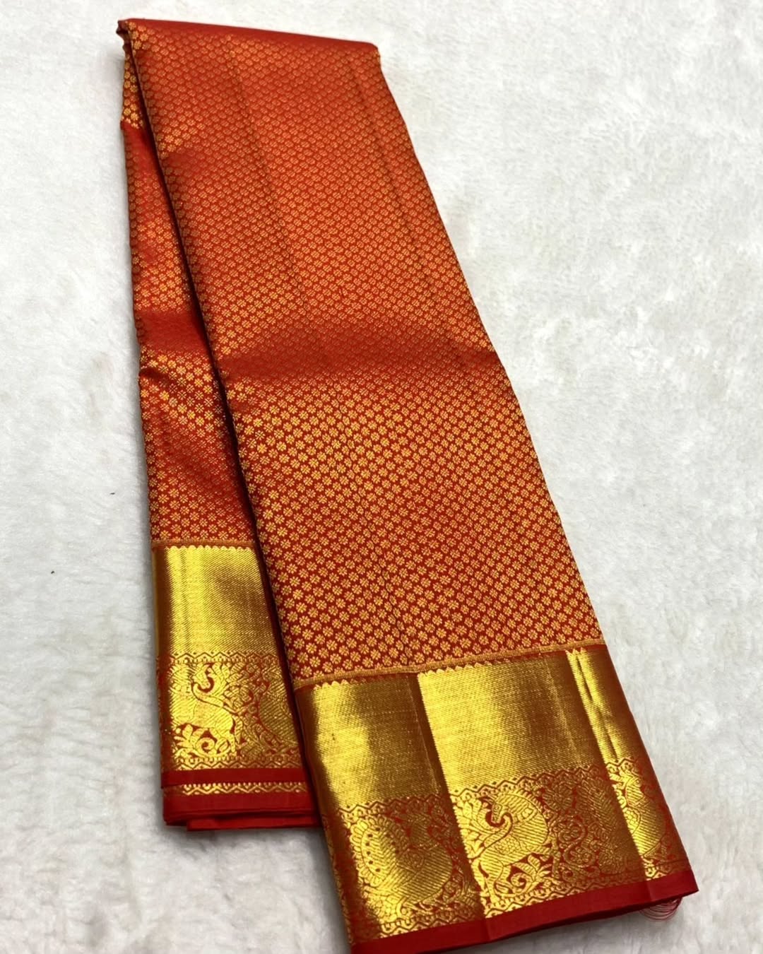 Lassitude Red Soft Banarasi Silk Saree With Cynosure Blouse Piece