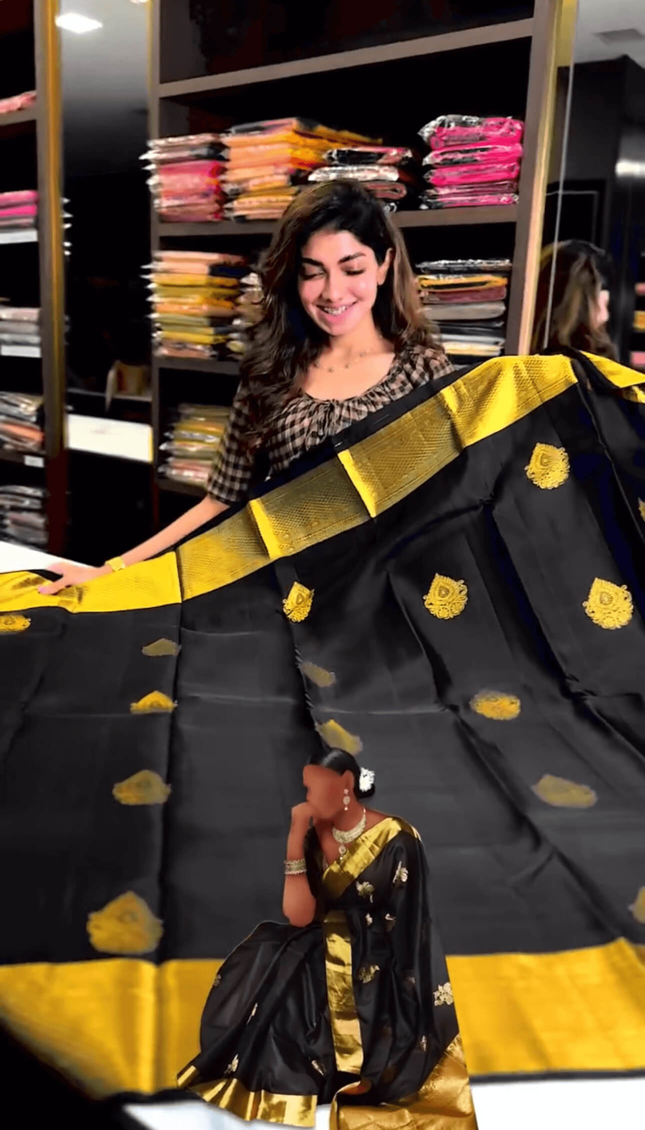 Embellished Black Soft Banarasi Silk Saree With Lissome Blouse Piece