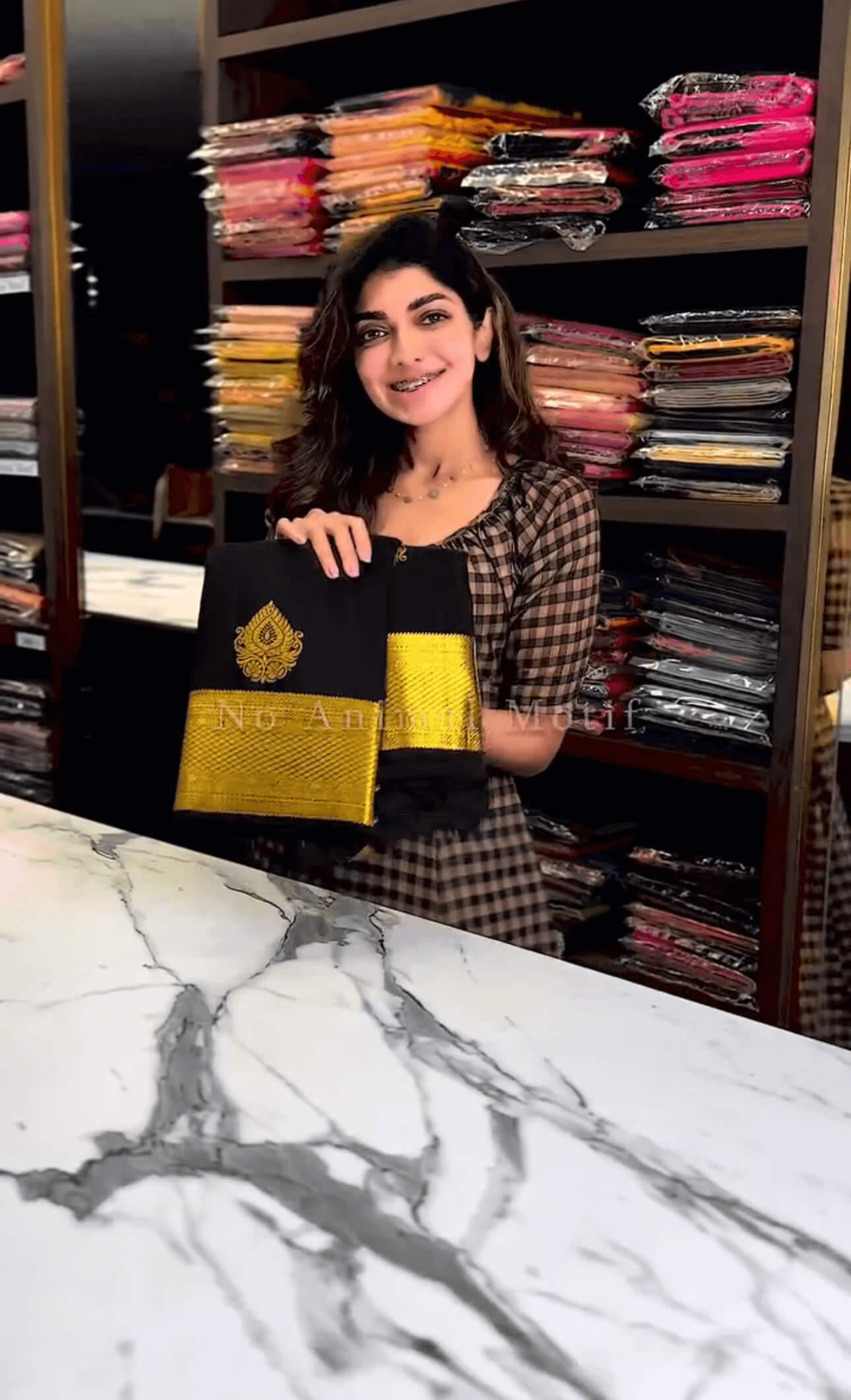 Embellished Black Soft Banarasi Silk Saree With Lissome Blouse Piece