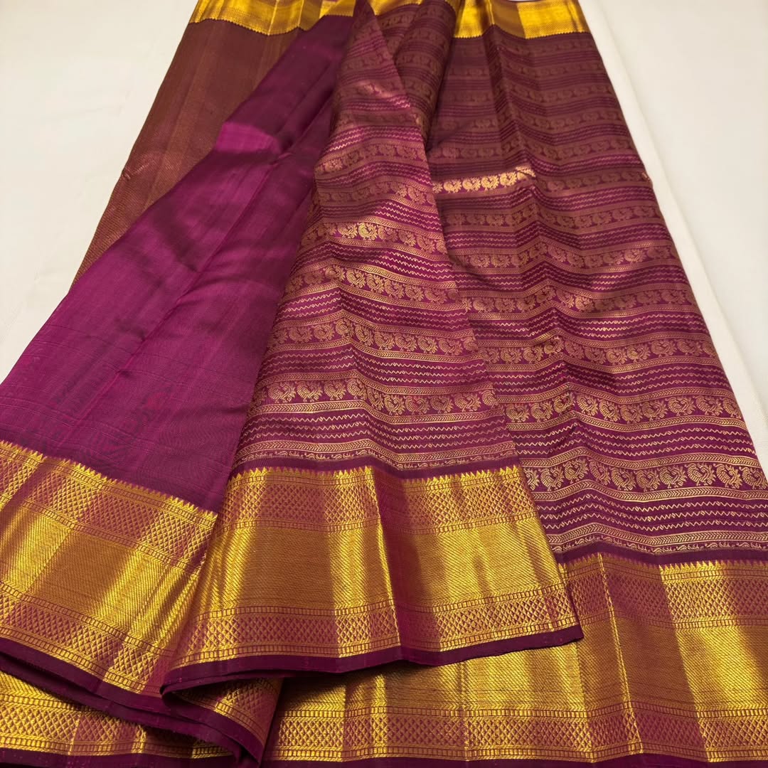 Improbable Purple Soft Banarasi Silk Saree With Jazzy Blouse Piece