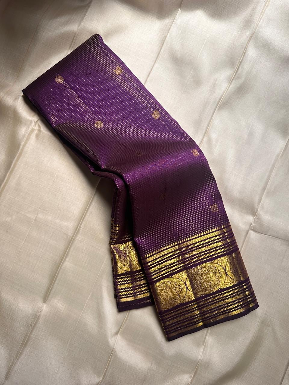 Brood Purple Soft Banarasi Silk Saree With Effulgent Blouse Piece