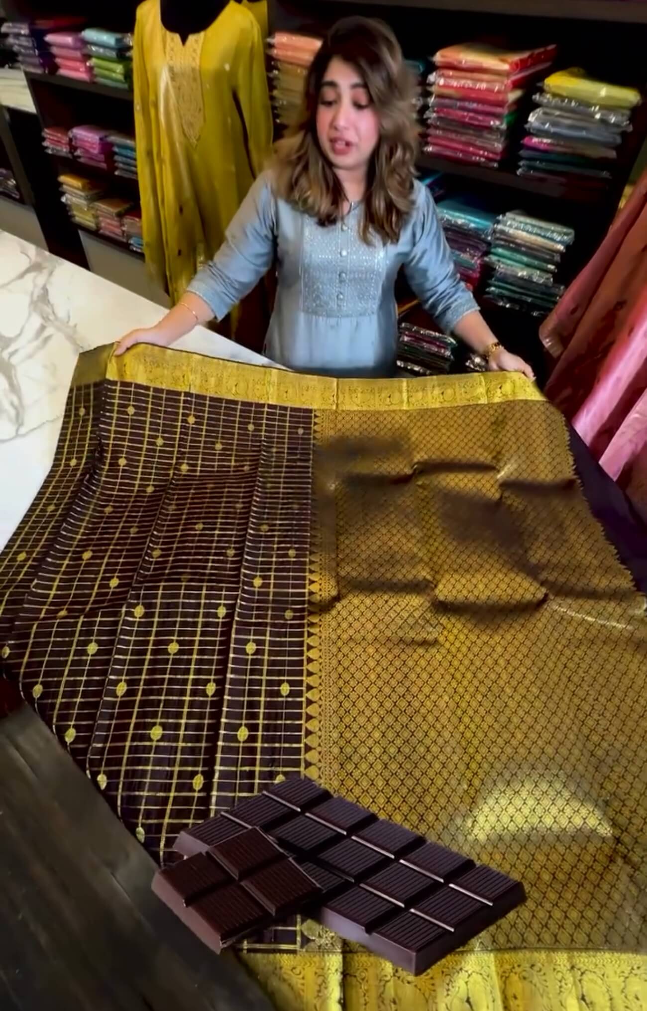 Incomparable Brown Soft Banarasi Silk Saree With Glamorous Blouse Piece