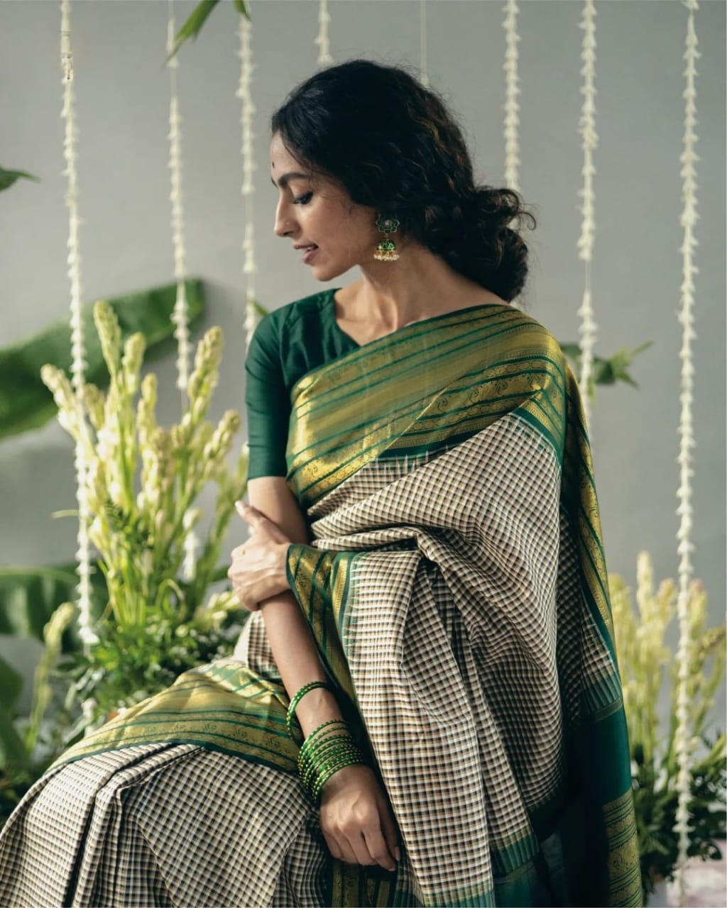 Charming Grey Soft Silk Saree With Fairytale Blouse Piece