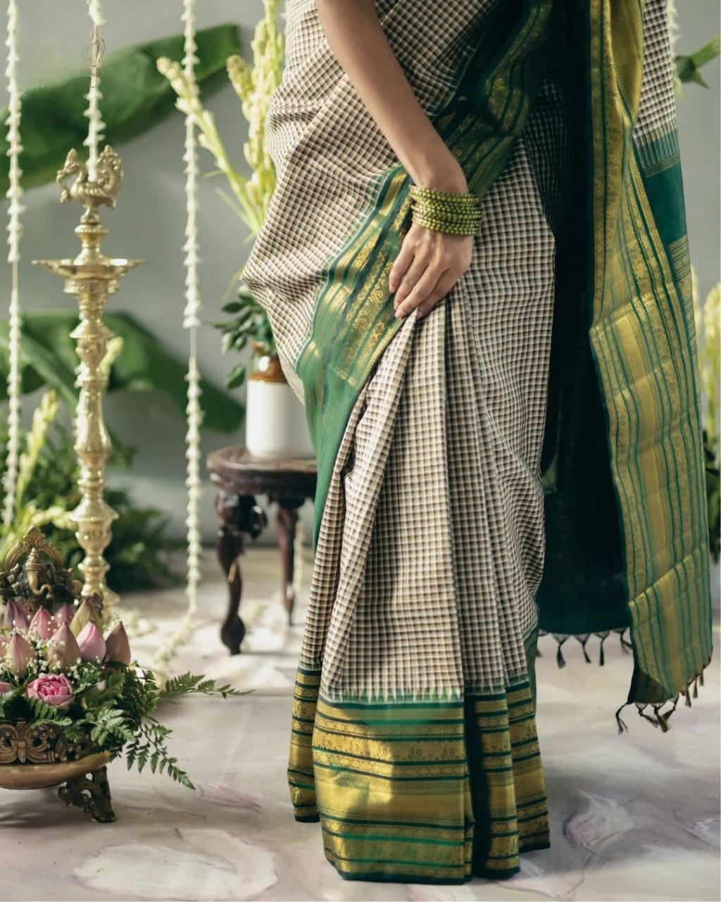 Charming Grey Soft Silk Saree With Fairytale Blouse Piece