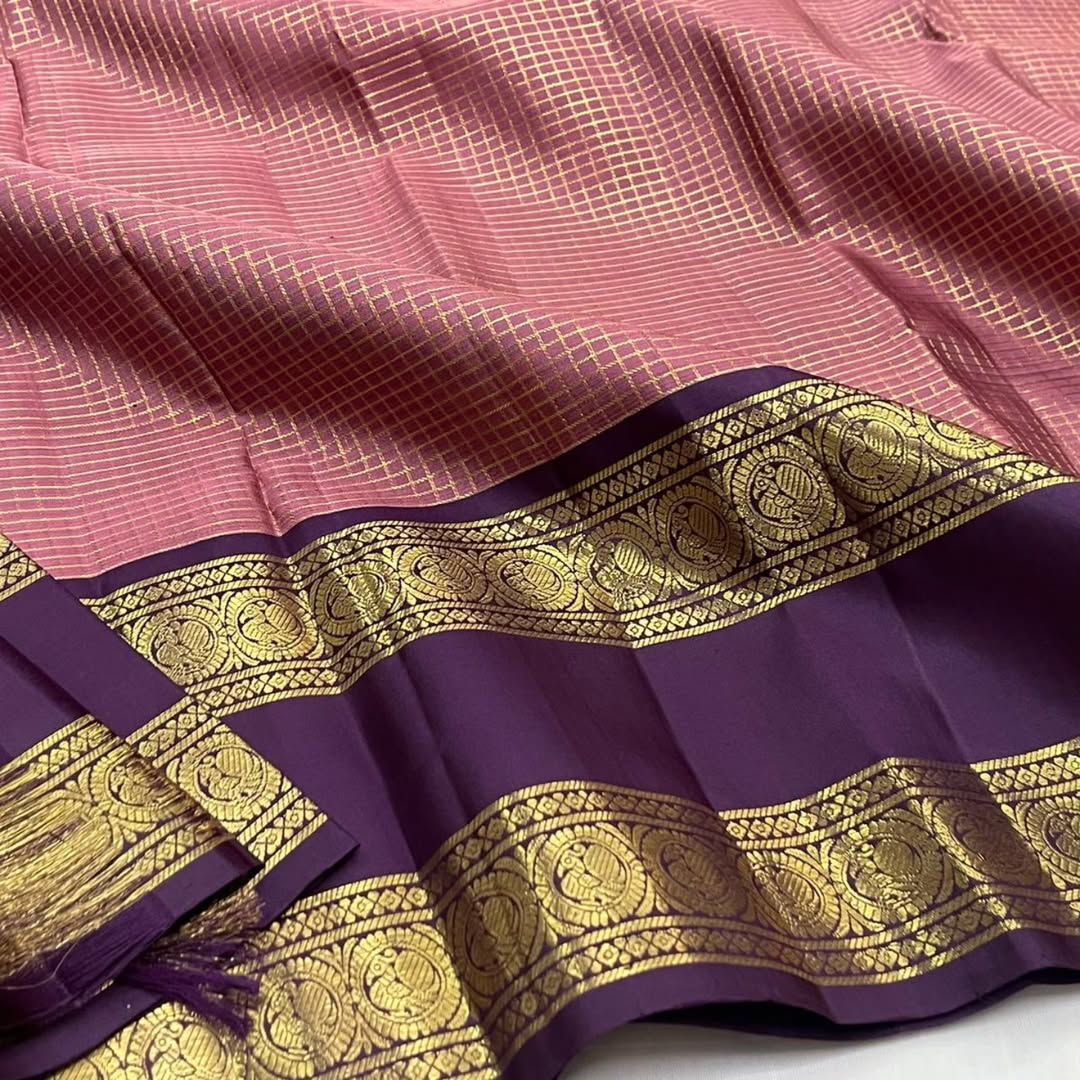 Panache Peach Soft Silk Saree With Ravishing Blouse Piece