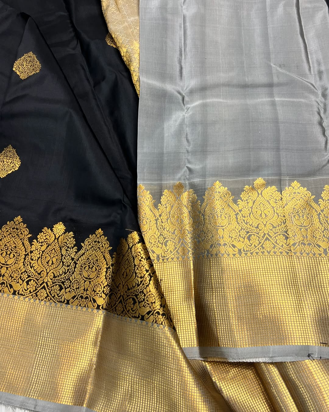Ethereal Black Soft Banarasi Silk Saree With Gratifying Blouse Piece