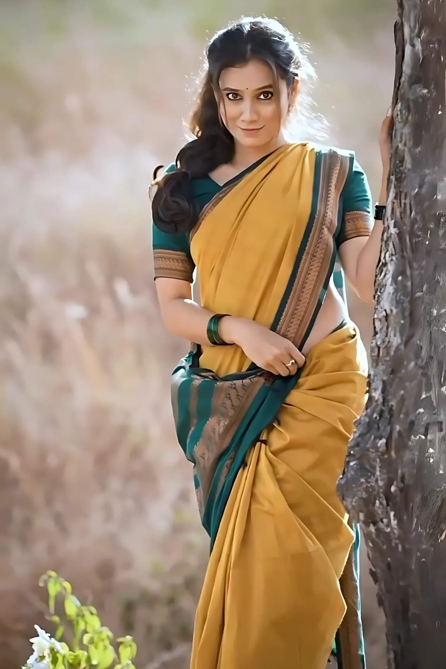 Staggering Mustard Soft Silk Saree With Enchanting Blouse Piece