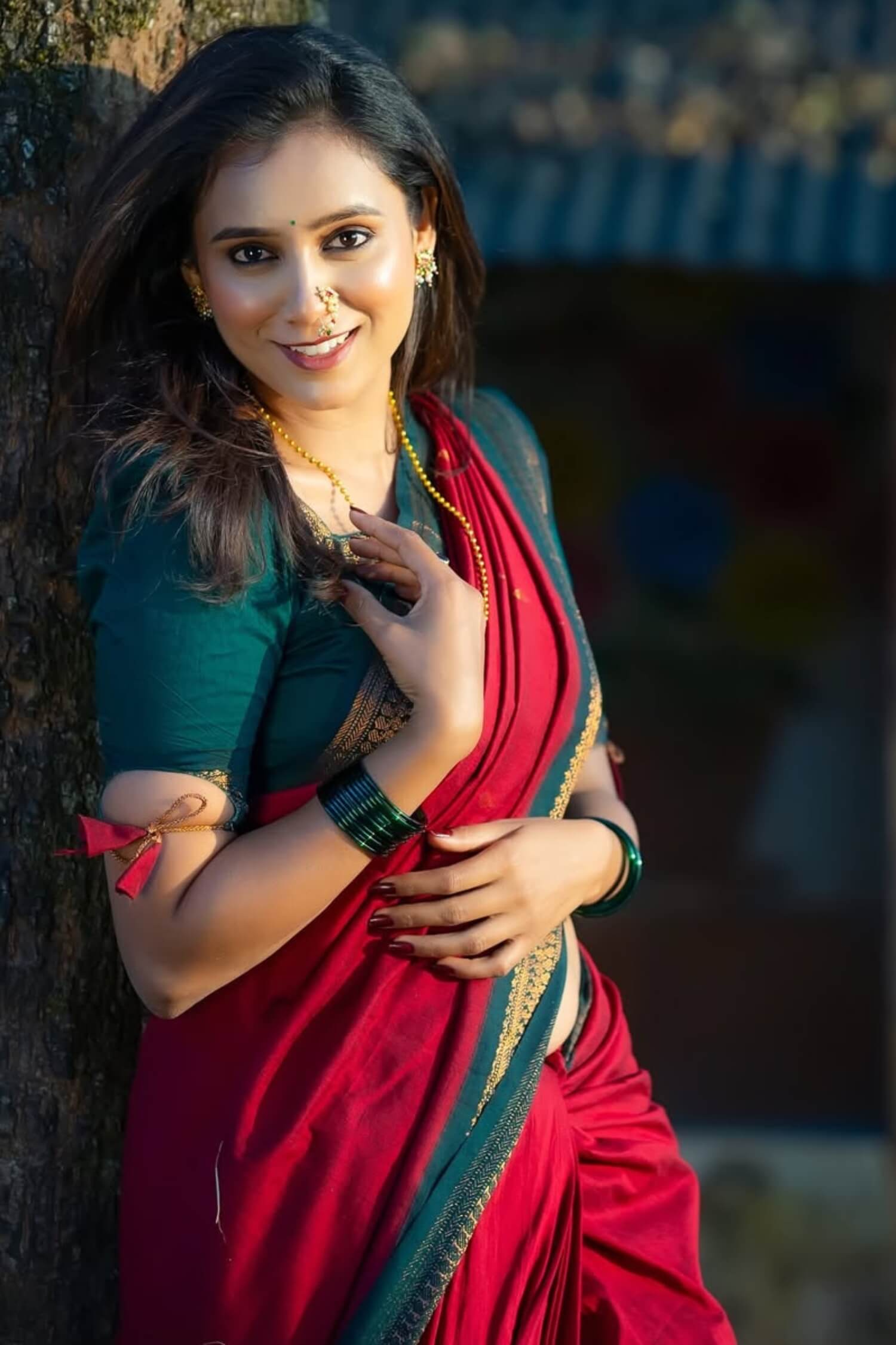 Excellent Red Soft Silk Saree With Pleasant Blouse Piece