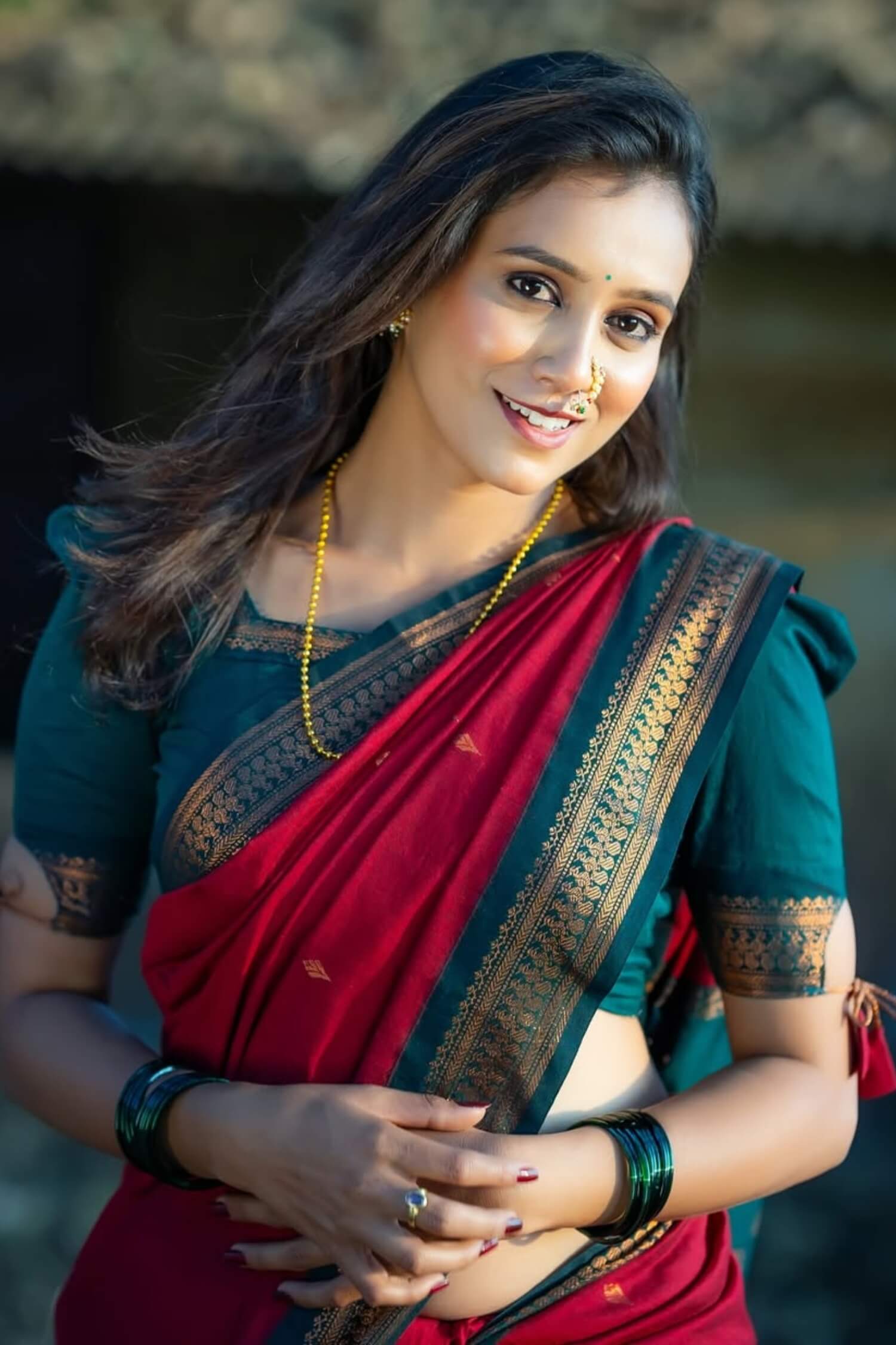 Excellent Red Soft Silk Saree With Pleasant Blouse Piece