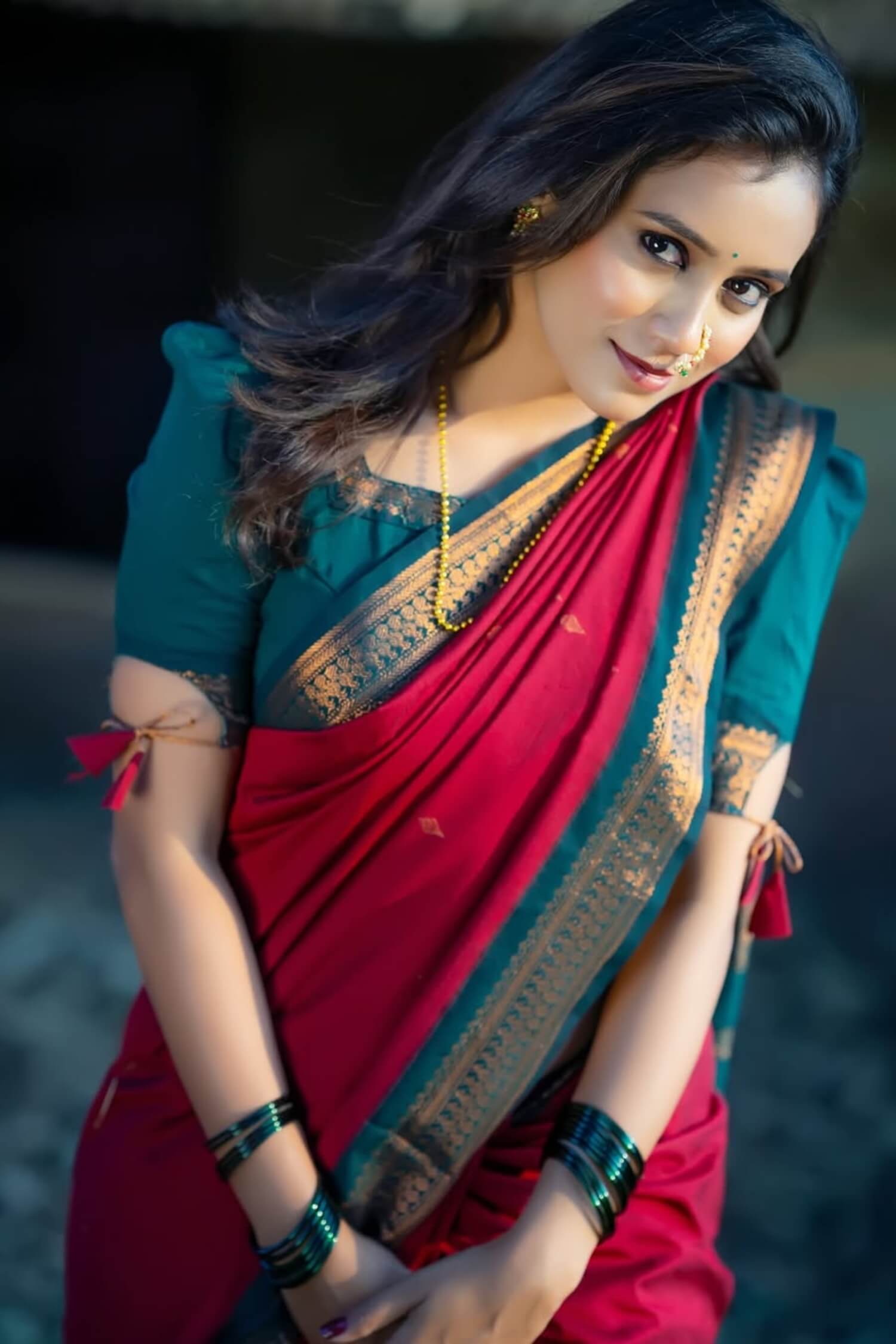 Excellent Red Soft Silk Saree With Pleasant Blouse Piece