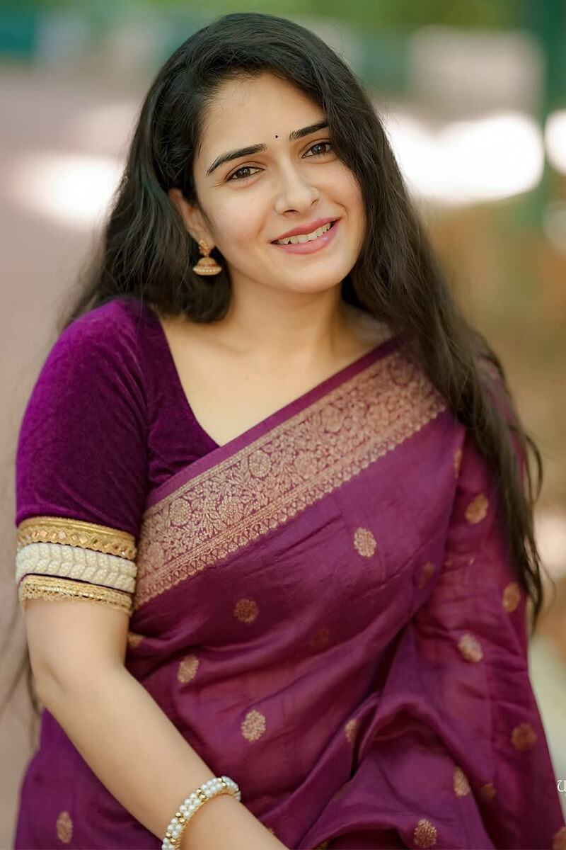 Ratatouille Wine Soft Silk Saree With Ornate Blouse Piece