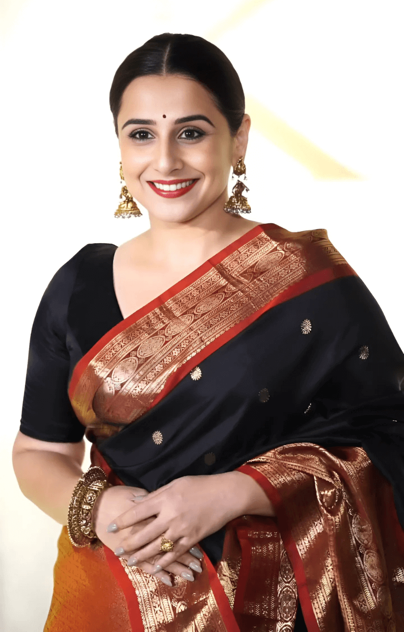 Mellifluous Black Soft Banarasi Silk Saree With Blissful Blouse Piece
