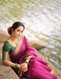 Evanescent Dark Pink Soft Silk Saree With Exquisite Blouse Piece