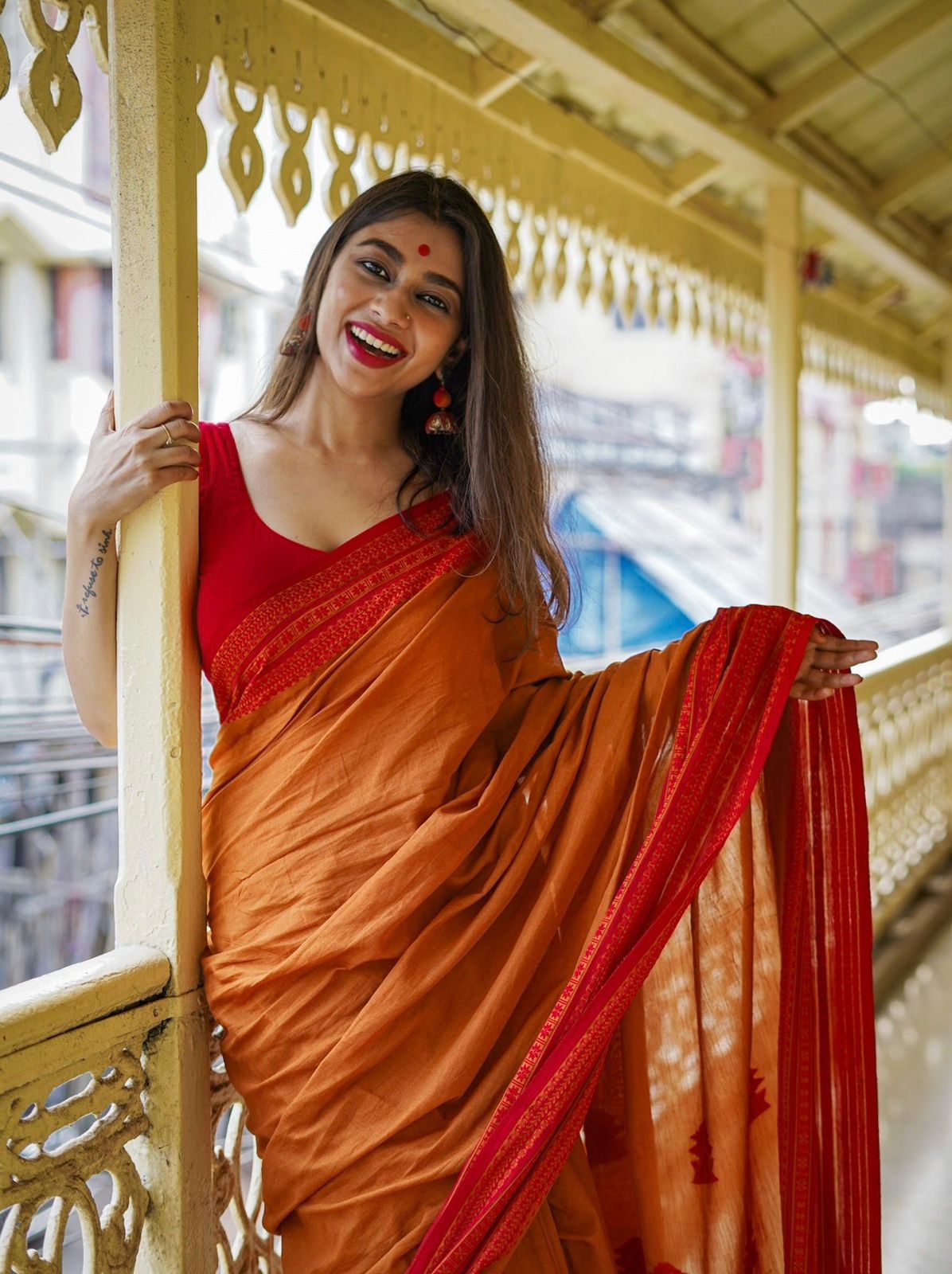 Ethereal Yellow Cotton Silk Saree With Lagniappe Blouse Piece