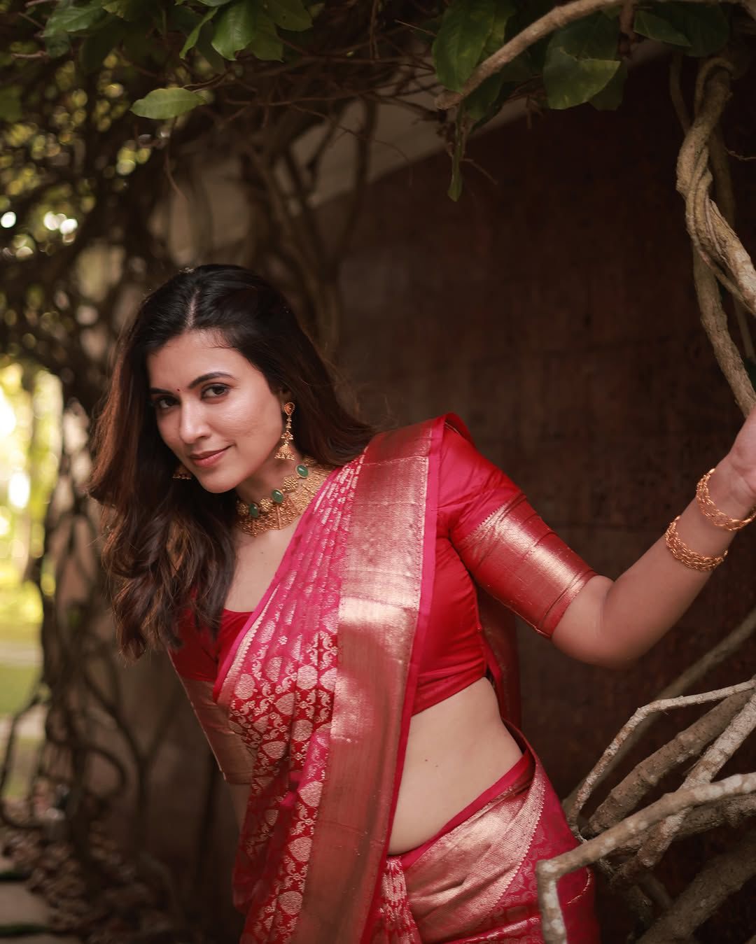 Prettiest Dark Pink Soft Silk Saree With Stunning Blouse Piece