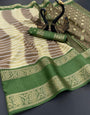 Aplomb Pista Digital Printed Dola Silk Saree With Unequalled Blouse Piece