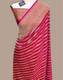 Alluring Dark Pink Soft Banarasi Silk Saree With Confounding Blouse Piece