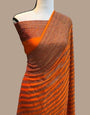 Fragrant Orange Soft Banarasi Silk Saree With Radiant Blouse Piece