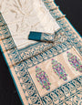 Sempiternal Beige Paithani Silk Saree With Pleasurable Blouse Piece