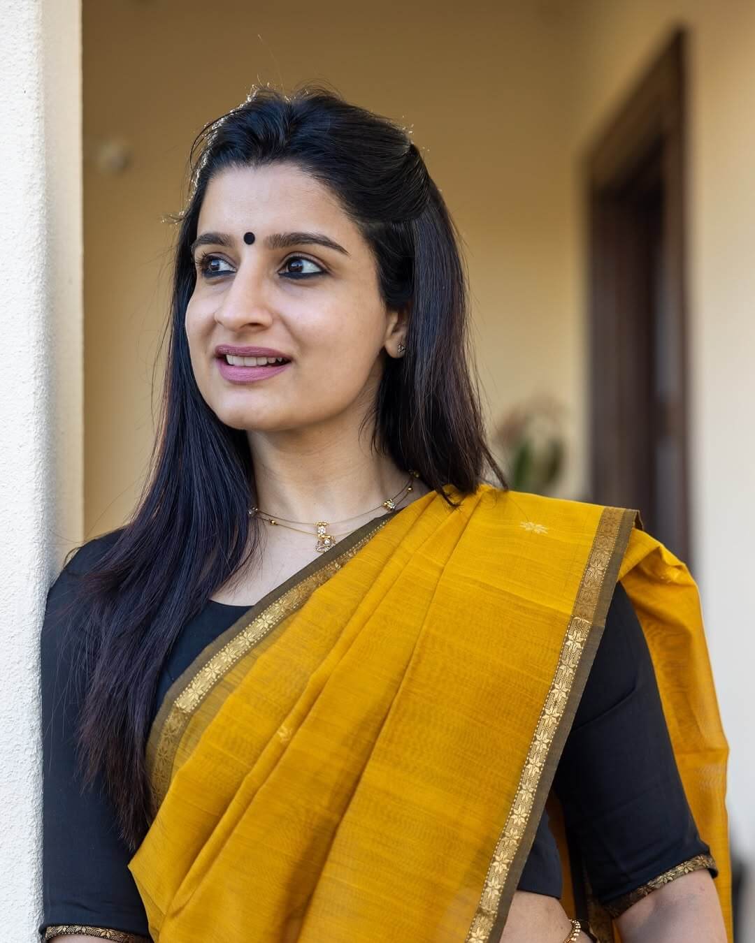 Bucolic Mustard Cotton Silk Saree With Amiable Blouse Piece