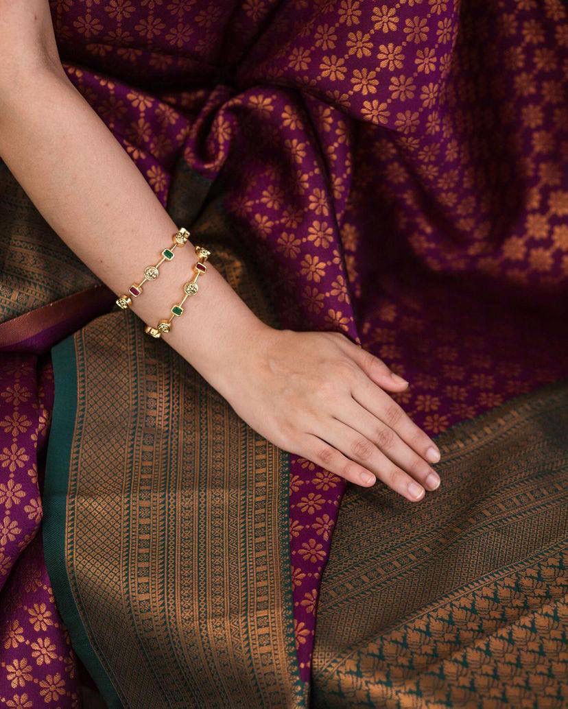 Exceptional Purple Soft Silk Saree With Dazzling Blouse Piece