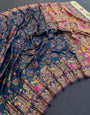 Assemblage Rama Pashmina saree With Most Stunning Blouse Piece