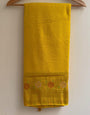 Impressive Yellow Soft Banarasi Silk Saree With Rhapsody Blouse Piece