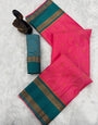 Traditional Dark Pink Soft Banarasi Silk Saree With Super extravagant Blouse Piece