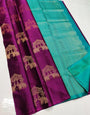 Surreptitious Purple Soft Silk Saree With Panoply Blouse Piece