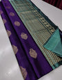 Seraglio Purple Soft Silk Saree With Nemesis Blouse Piece