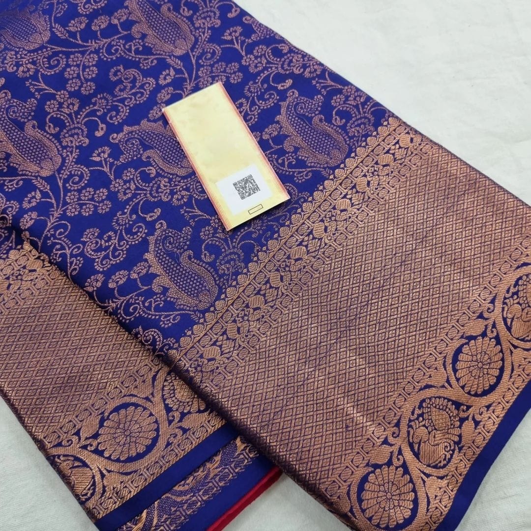 Energetic Blue Soft Silk Saree With Cynosure Blouse Piece