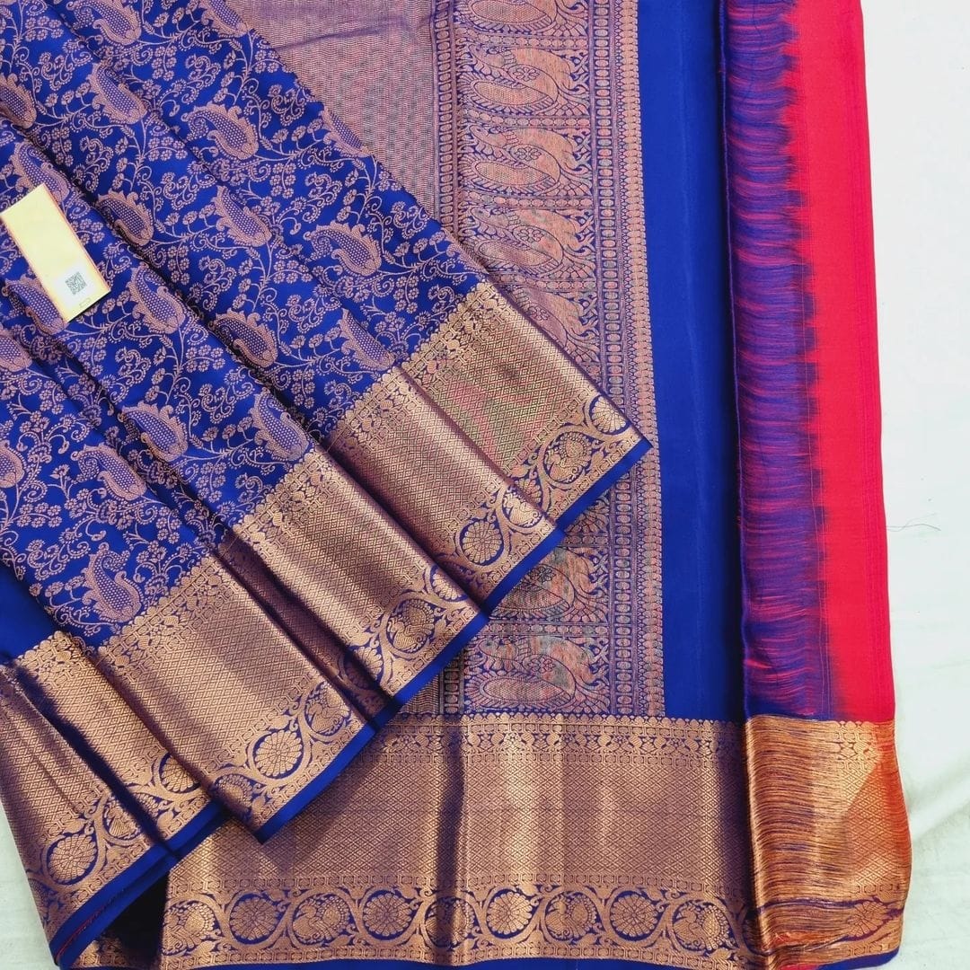 Energetic Blue Soft Silk Saree With Cynosure Blouse Piece