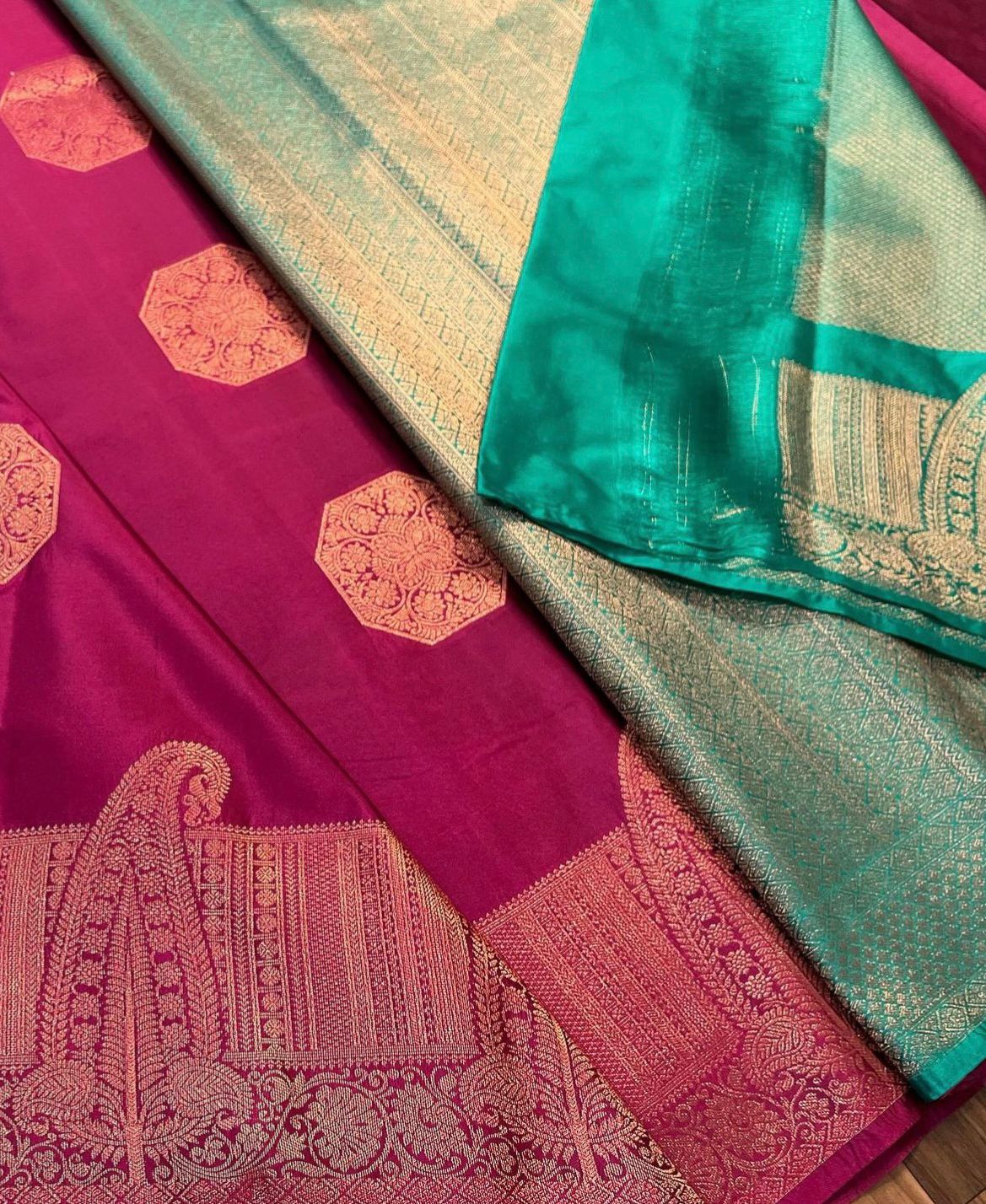 Scintilla Dark Pink Soft Silk Saree With Invaluable Blouse Piece