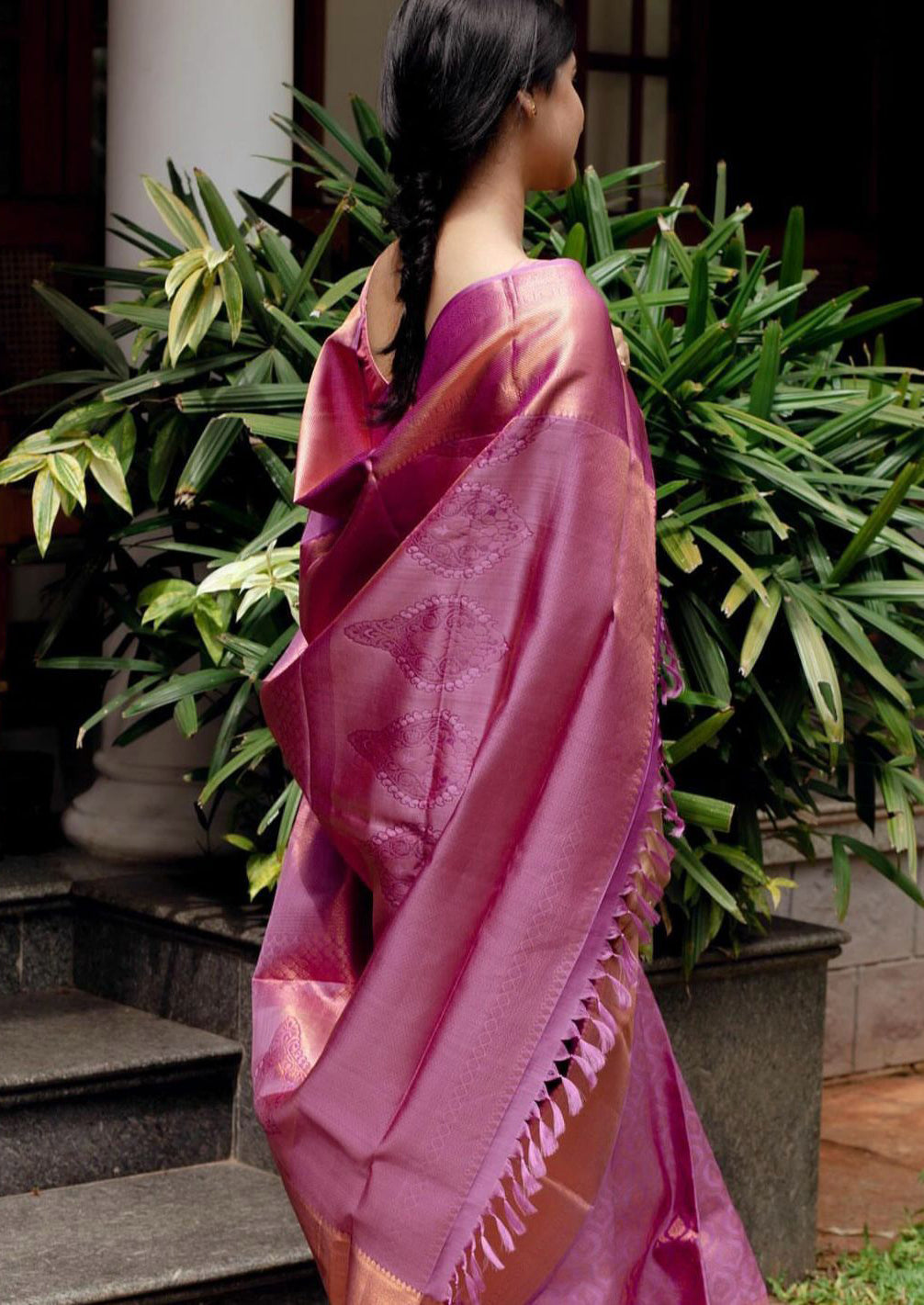 Splendorous Pink Soft Silk Saree With Luxuriant Blouse Piece